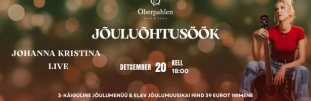 Jõuluõhtusöök & kontsert – Johanna Kristina LIVE